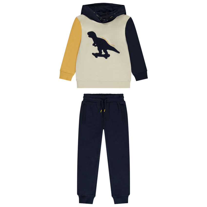 Ensemble jogging effet color block Dino pour garçon 