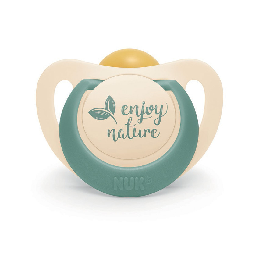 Lot de 2 sucettes caoutchouc For Nature 6-18M eucalyptus 