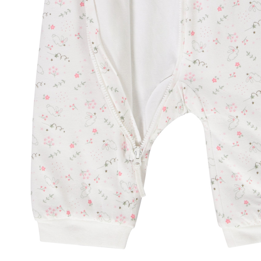 Surpyjama ouatiné imprimé lapins pour bébé fille 