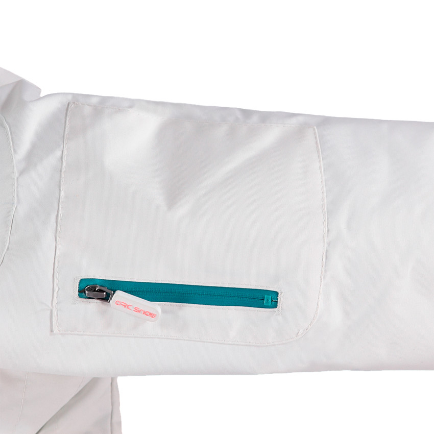 Junior - Blouson de ski avec capuche amovible et fausse fourrure 