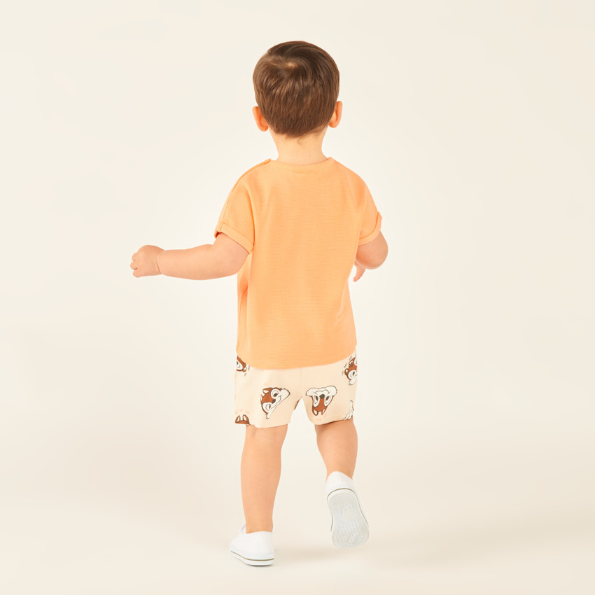 Ensemble 2 pièces t-shirt + short en nid d’abeille Tic & Tac Disney pour bébé garçon 