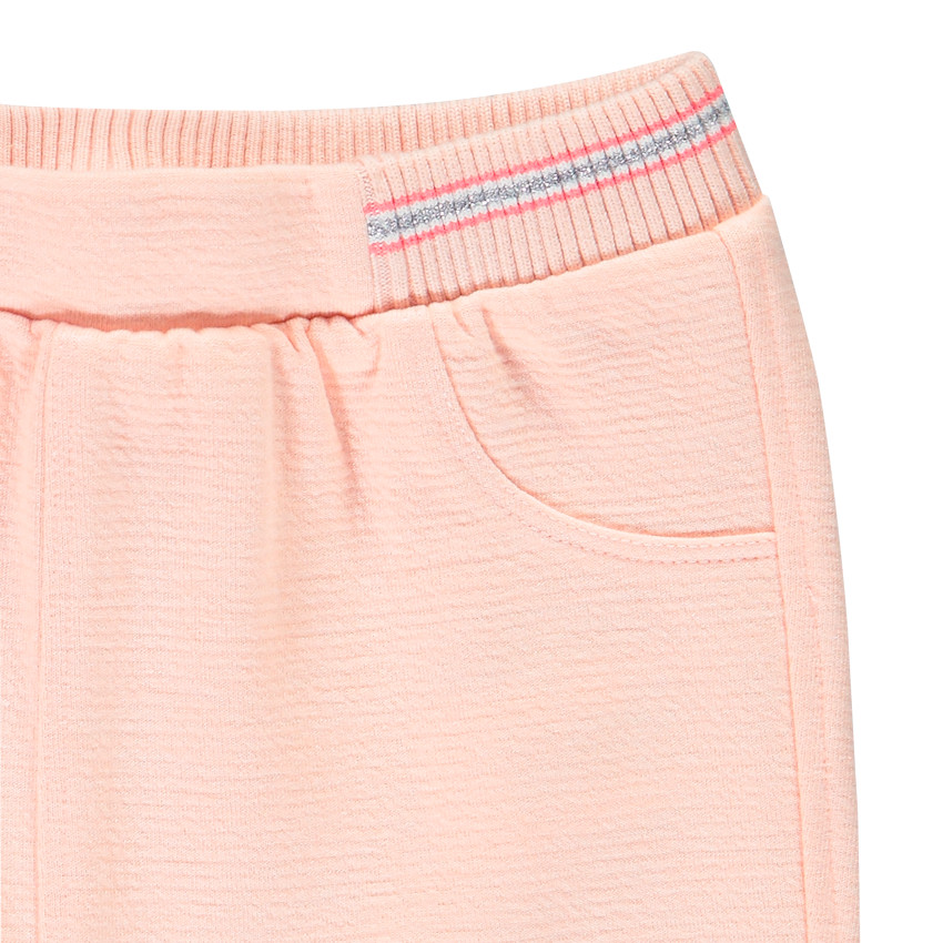 Pantalon de jogging en maille rose pâle pour bébé fille 