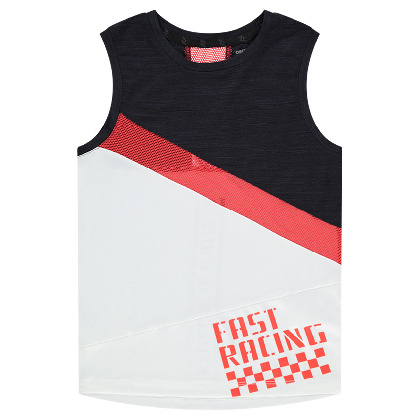 Junior - Débardeur en jersey et avec bandes en mesh 