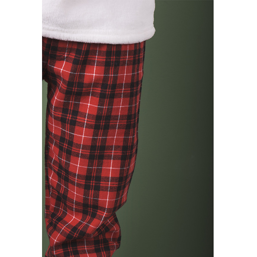Pyjama de noël en sherpa et flanelle pour garçon 