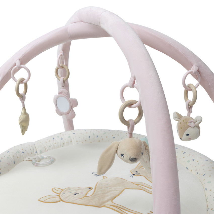 Tapis d'éveil en velours Little Deer - Ecru (Prémaman) - Image 1
