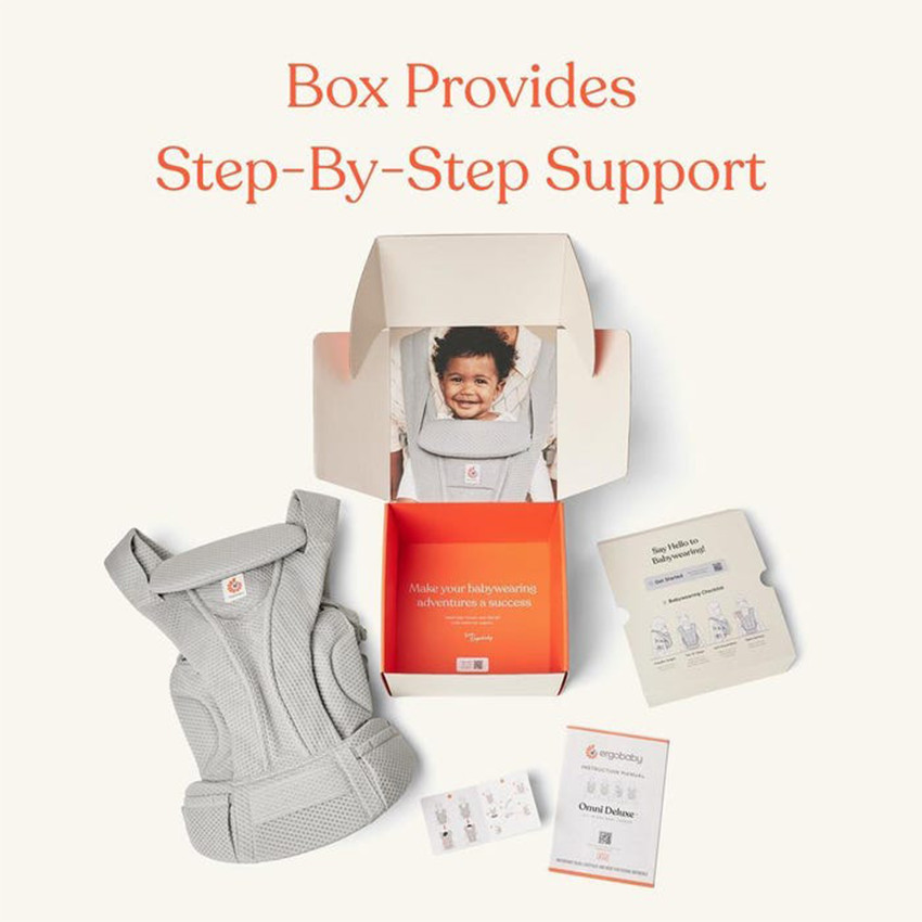 Porte bébé Omni Deluxe 4 positions coton Onyx Black 