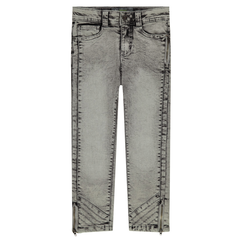 Jeans droit effet neige 