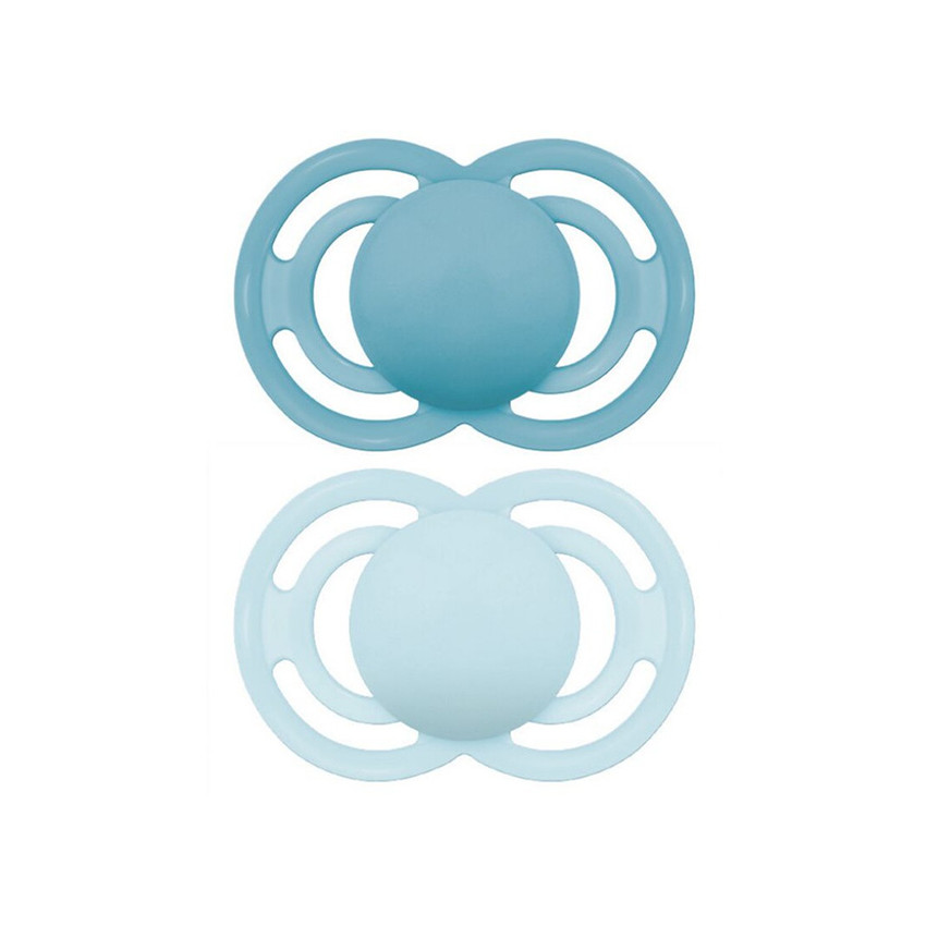 Lot de 2 sucettes silicone Perfect 18M+ tendance (modèle aléatoire) 