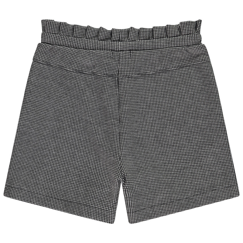 Short milano à carreaux avec nœud pour fille 