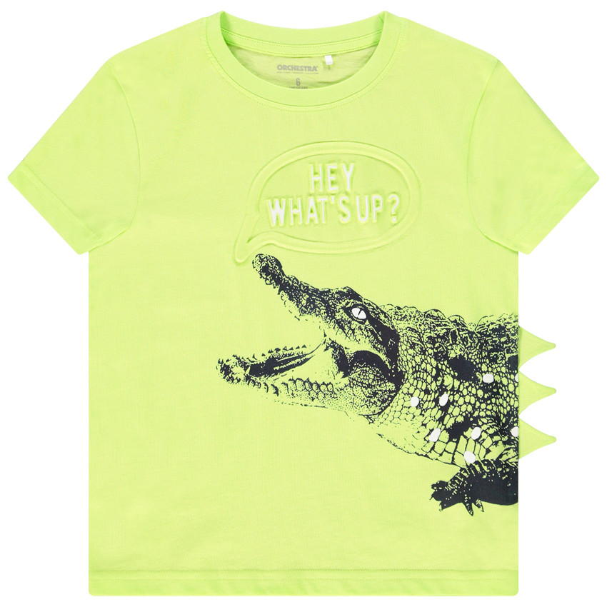 T-shirt manches courtes print embossed pour garçon 