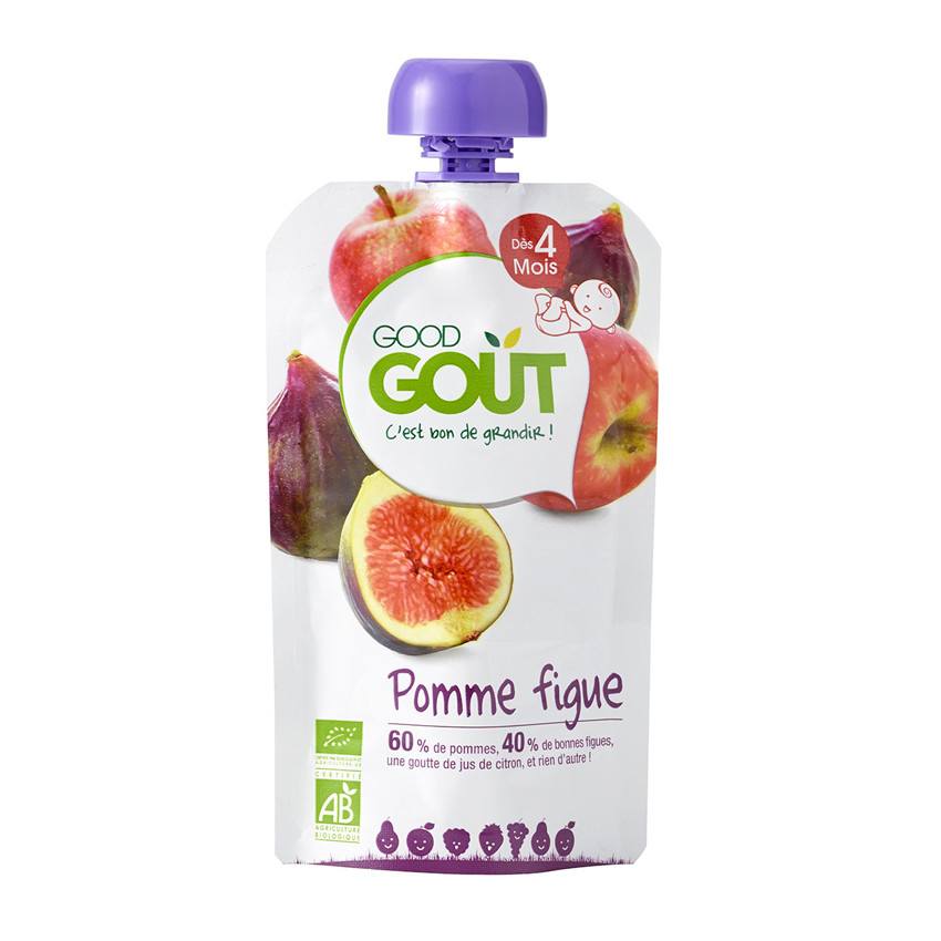 Compote pomme figue bio - 120g Main Compote pomme figue bio - 120g