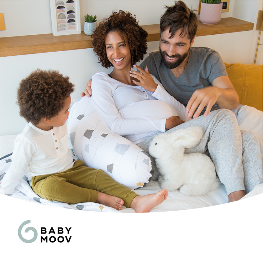 Coussin d'allaitement imprimé ours - Bear Grey 