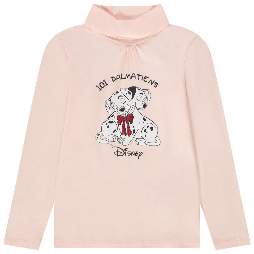 Sous-pull col roulé en jersey print 101 dalmatiens pour fille
