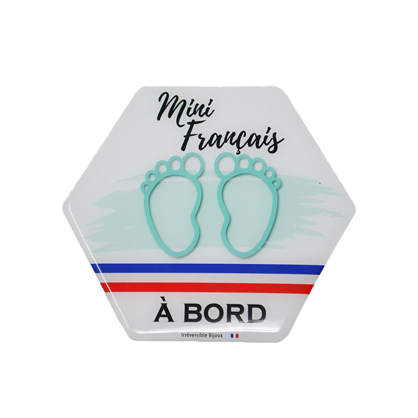 Adhésif bébé à bord - Mini Français 