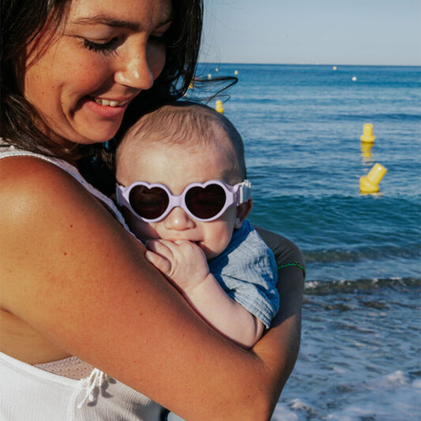 Lunettes de soleil avec bandeau Baby 0-9M Cœur Barbe à papa 