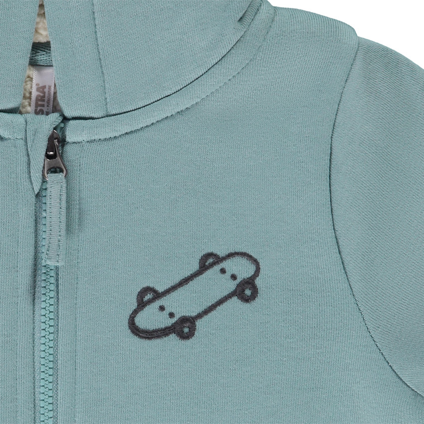 Gilet à capuche broderie skate pour bébé garçon 