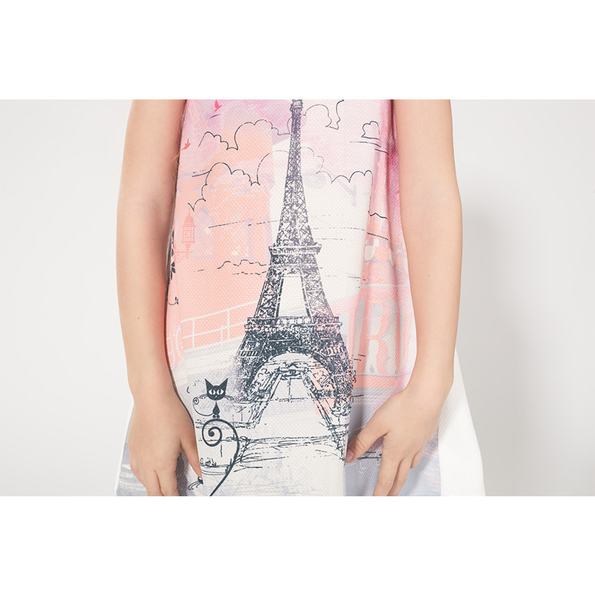 Robe sans manches avec sublimation Tour Eiffel  