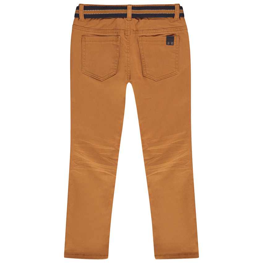 Pantalon en toile surteint à ceinture amovible pour enfant garçon 