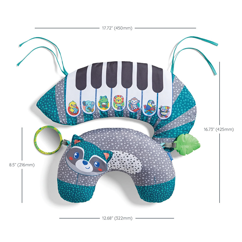 Coussin de soutien et piano – Grow With Me 3-in-1 Tummy Time Piano 