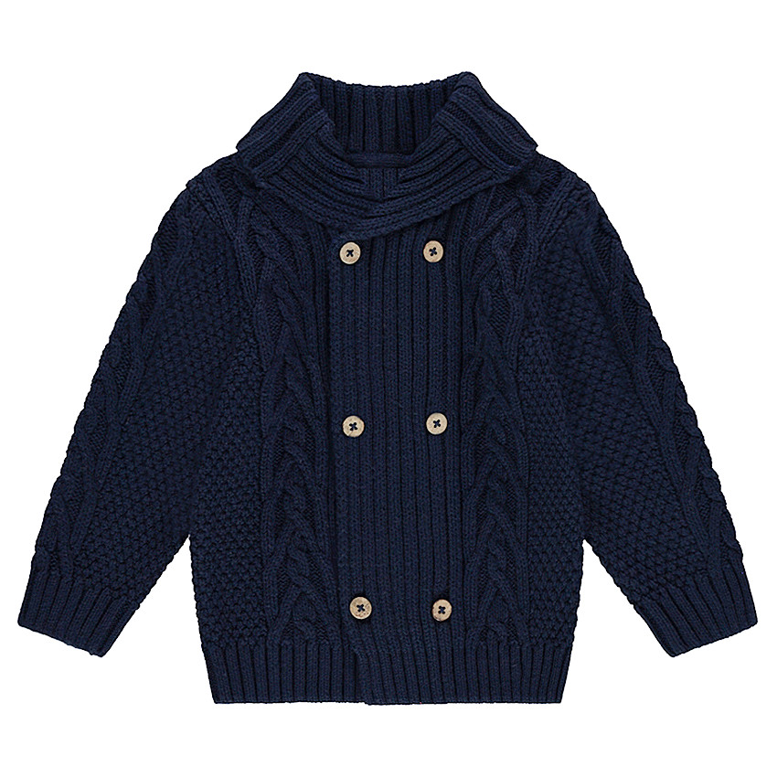 Gilet en tricot avec jeu de mailles et col roulé 
