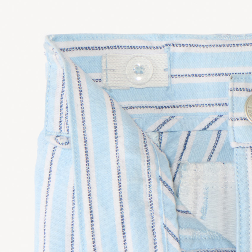 Bermuda rayé en toile pour garçon 