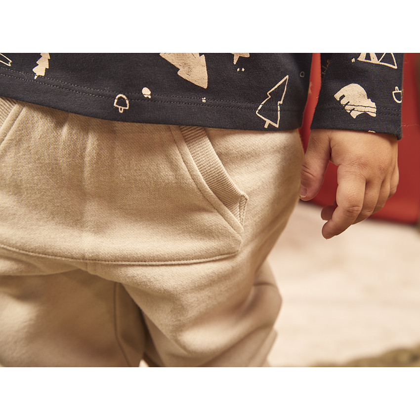 Ensemble 2 pièces imprimé forêt pour bébé garçon 