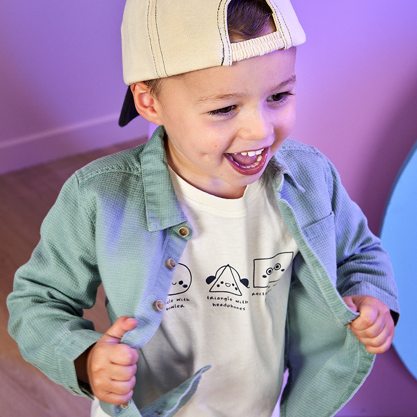 T-shirt manches longues print fantaisie pour bébé garçon 