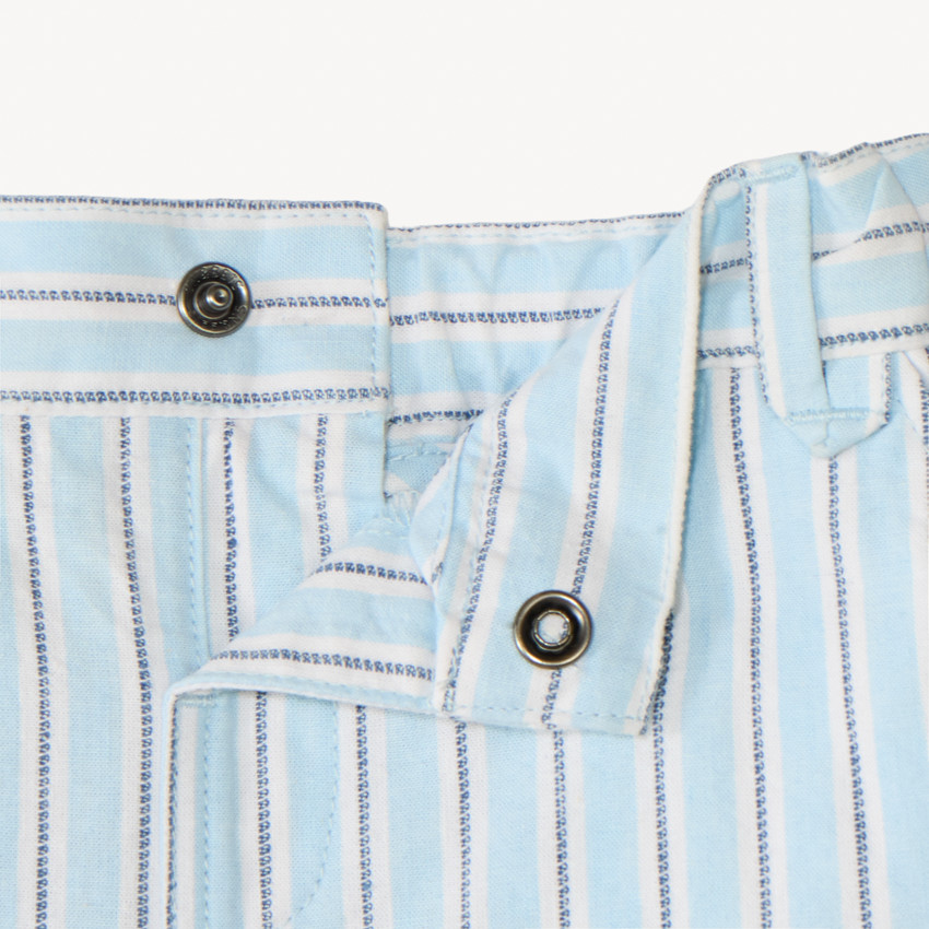 Bermuda rayé en toile pour bébé garçon  