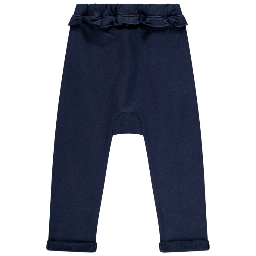 Pantalon de jogging en molleton volanté pour bébé fille 