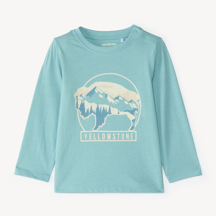 T-shirt manches longues bébé garçon print fantaisie
