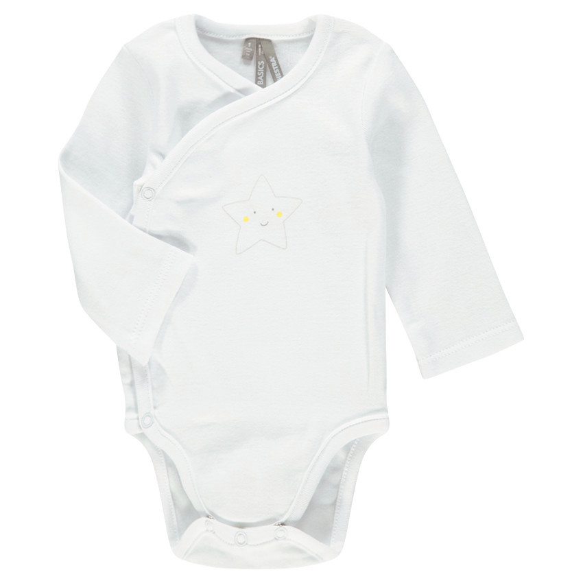 Lot de 7 bodies manches longues en coton à print fantaisie 