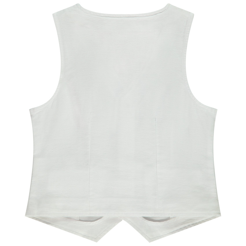 Gilet serveur en toile avec poches pour garçon 