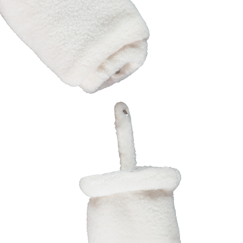 Combi-pilote ludique en sherpa motif panda pour bébé garçon 