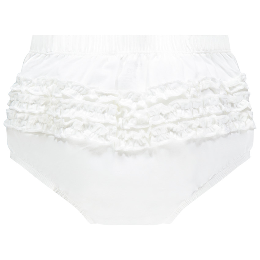 Bloomer blanc à frous-frous 