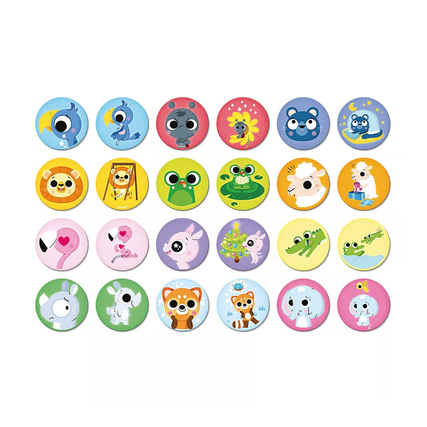 Mémo des émotions animaux 