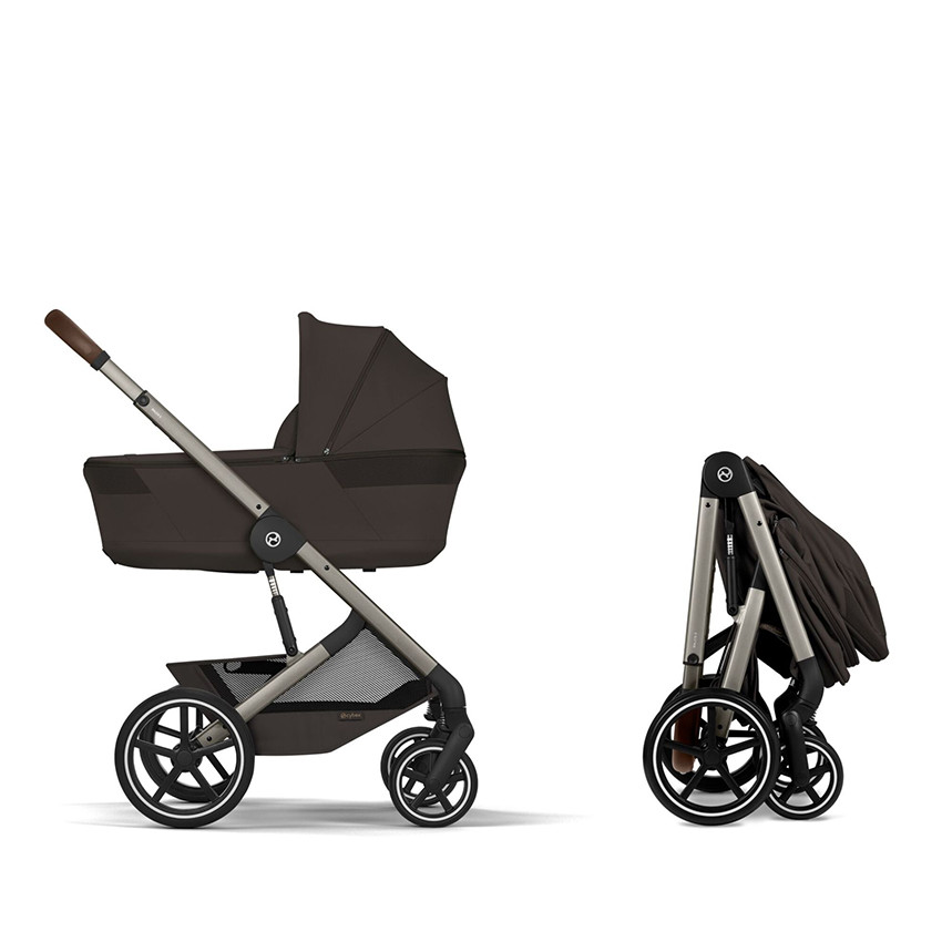 Poussette Duo Balios S Lux 2026 + Nacelle Chocolate Brown 