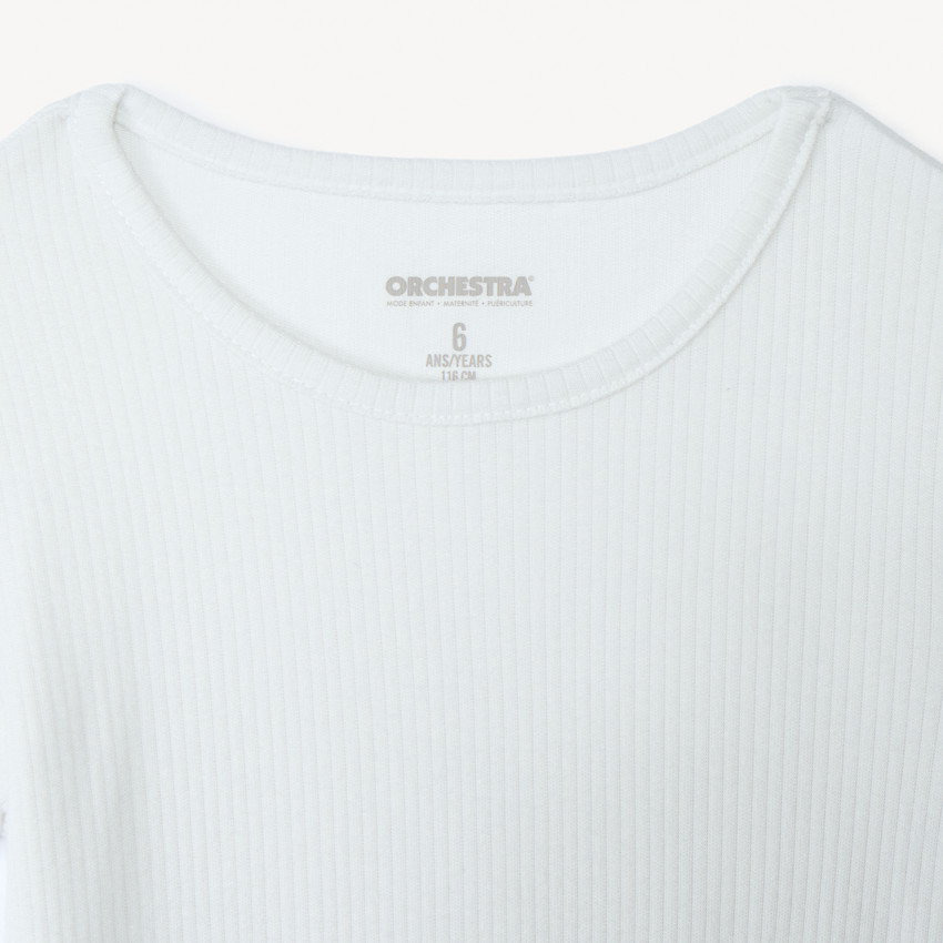 Lot de 2 maillots de corps manches courtes thermiques pour fille 