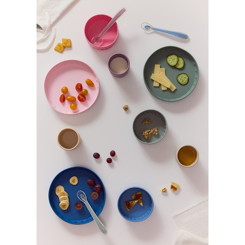 Coffret repas 3 pièces Origami en Silicone - Lila 