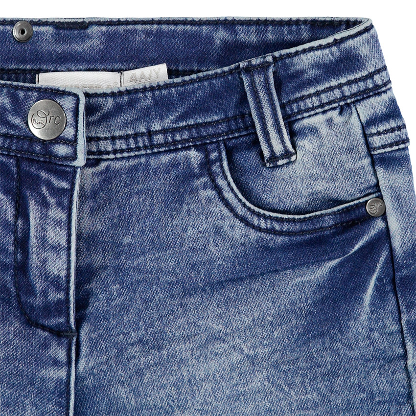 Short en molleton effet jean used 