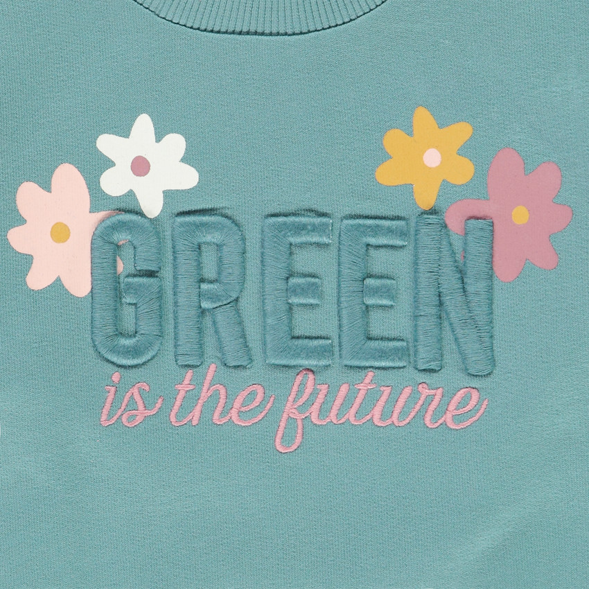 Sweat en coton IC* fantaisie pour bébé fille 