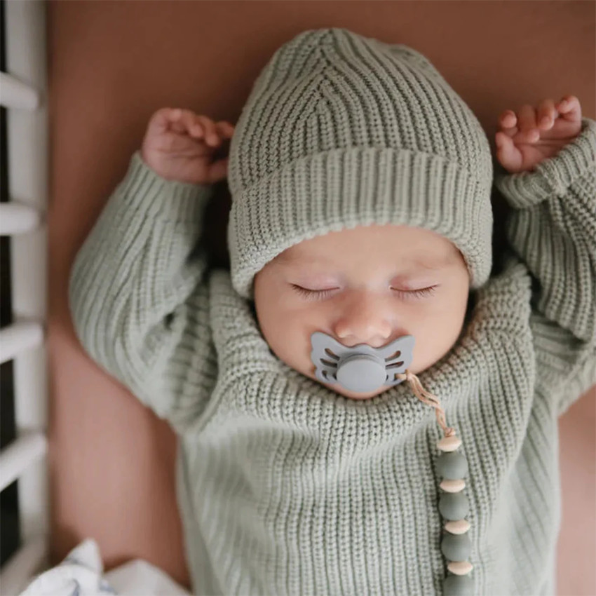 Lot de 2 sucettes silicone T1 Butterfly sage/powder blue 