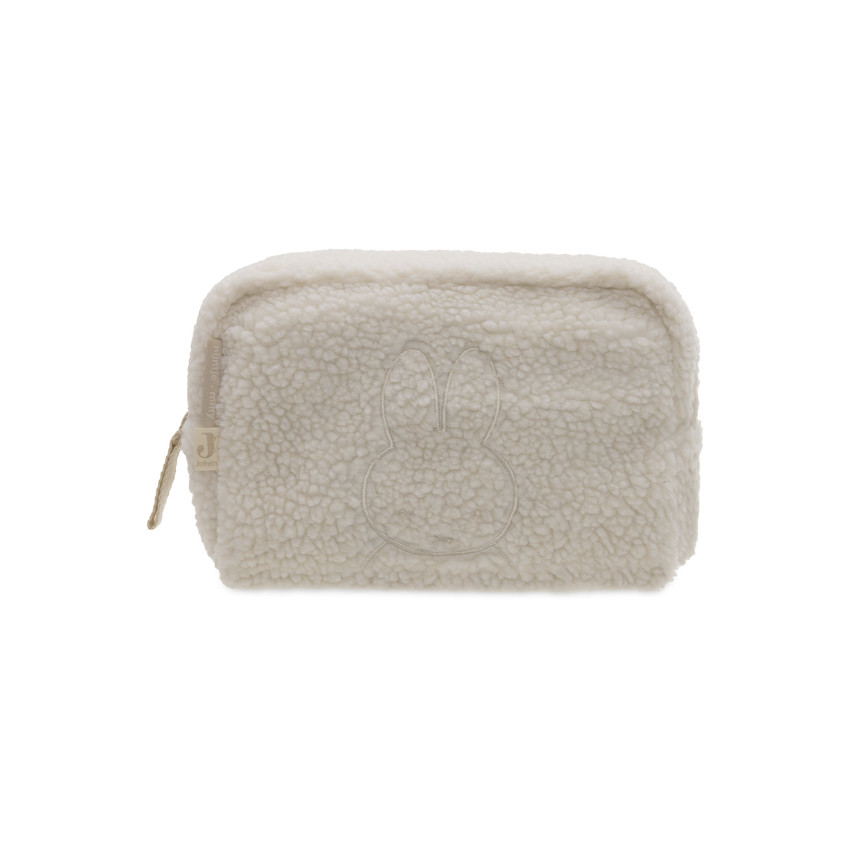 Trousse de toilette en sherpa bouclettes Teddy Miffy oatmeal 