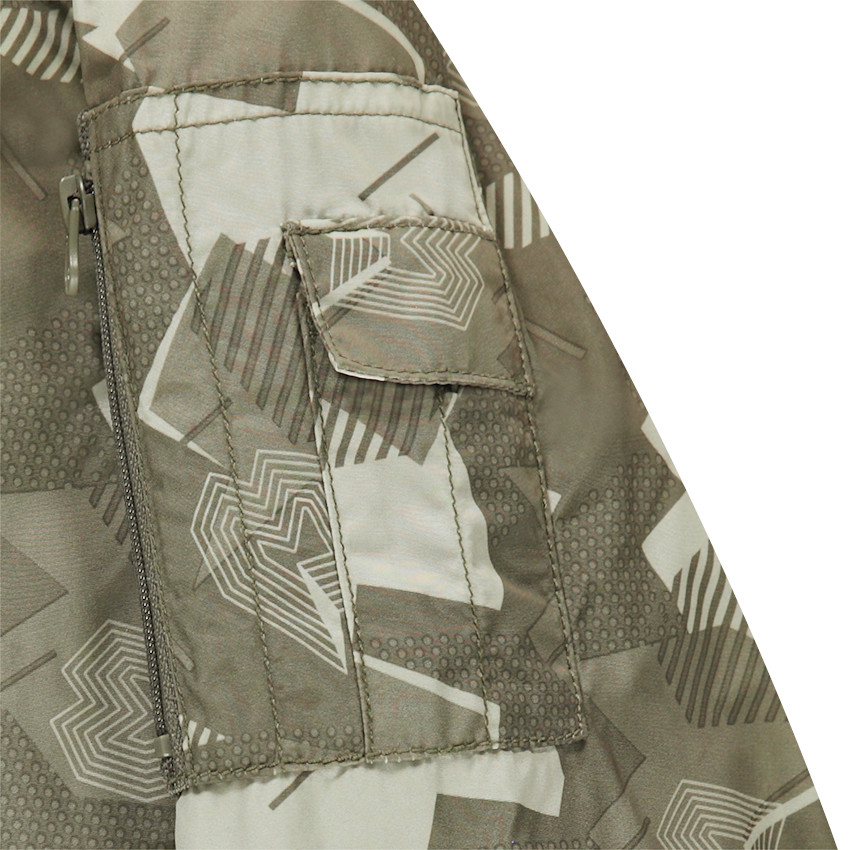 Bombers motif style army doublé sherpa 