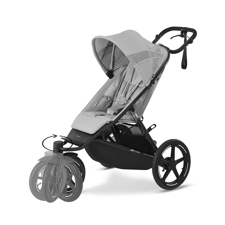 Poussette sportive tout-terrain Avi Spin fog grey 