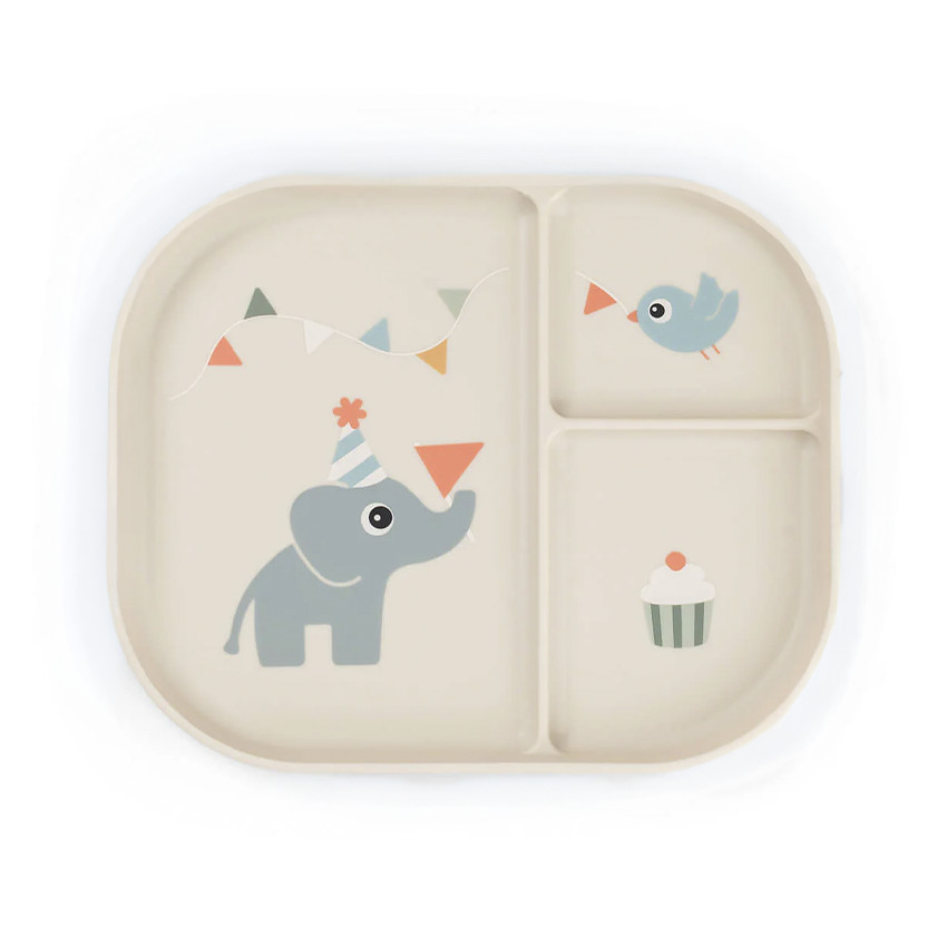 Assiette bébé avec compartiments Celebration arène