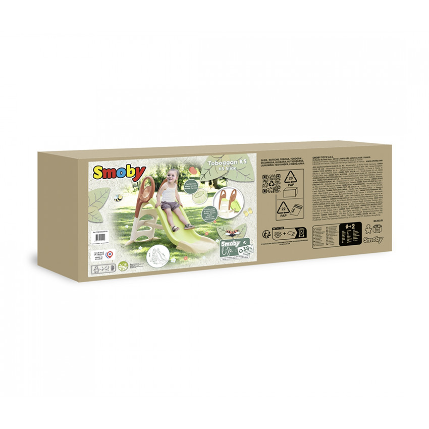 Petit toboggan KS Smoby Life vert 