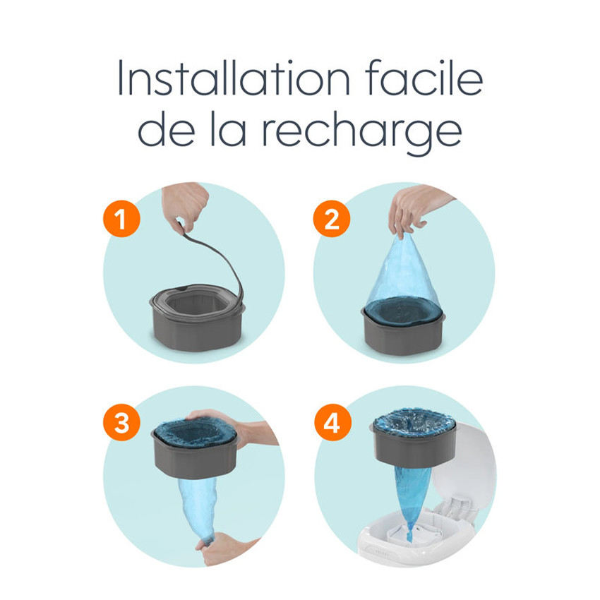 1 Recharge octogonale XL pour poubelle Diaper Genie 