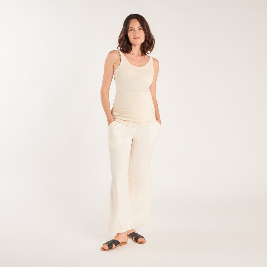 Débardeur en maille côtelée pour femme enceinte 