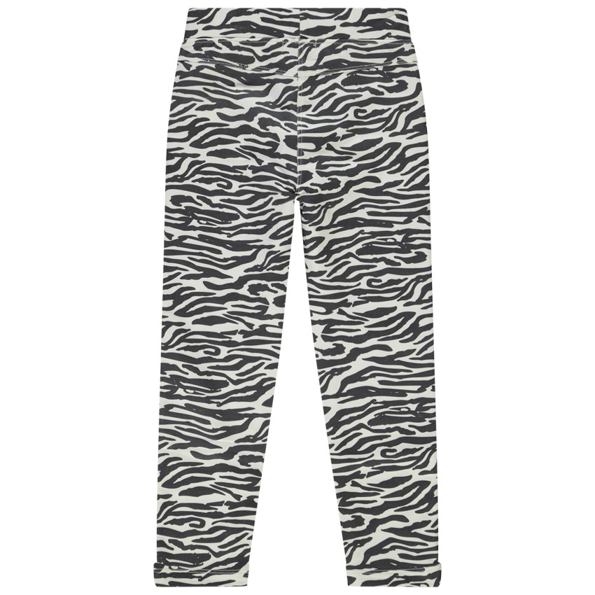 Jegging en molleton imprimé zèbre pour fille 