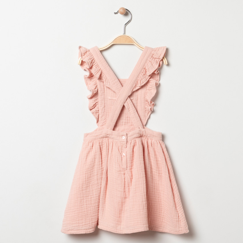 Robe à bretelles volantées 